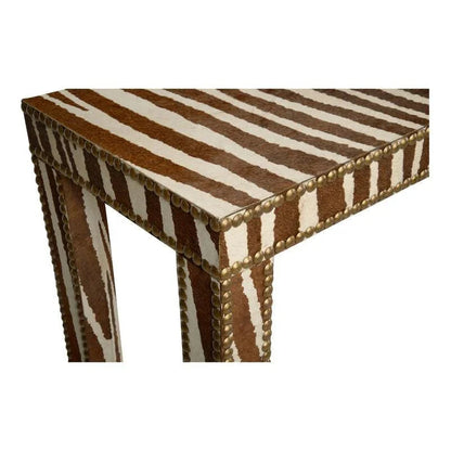 Zebra Pattern Rectangular Console Table - LOOMLAN - Chelsea House - Console Tables