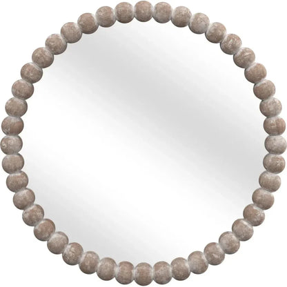 Zeena MDF Brown Wall Mirror - LOOMLAN - Bassett Mirror - Wall Mirrors