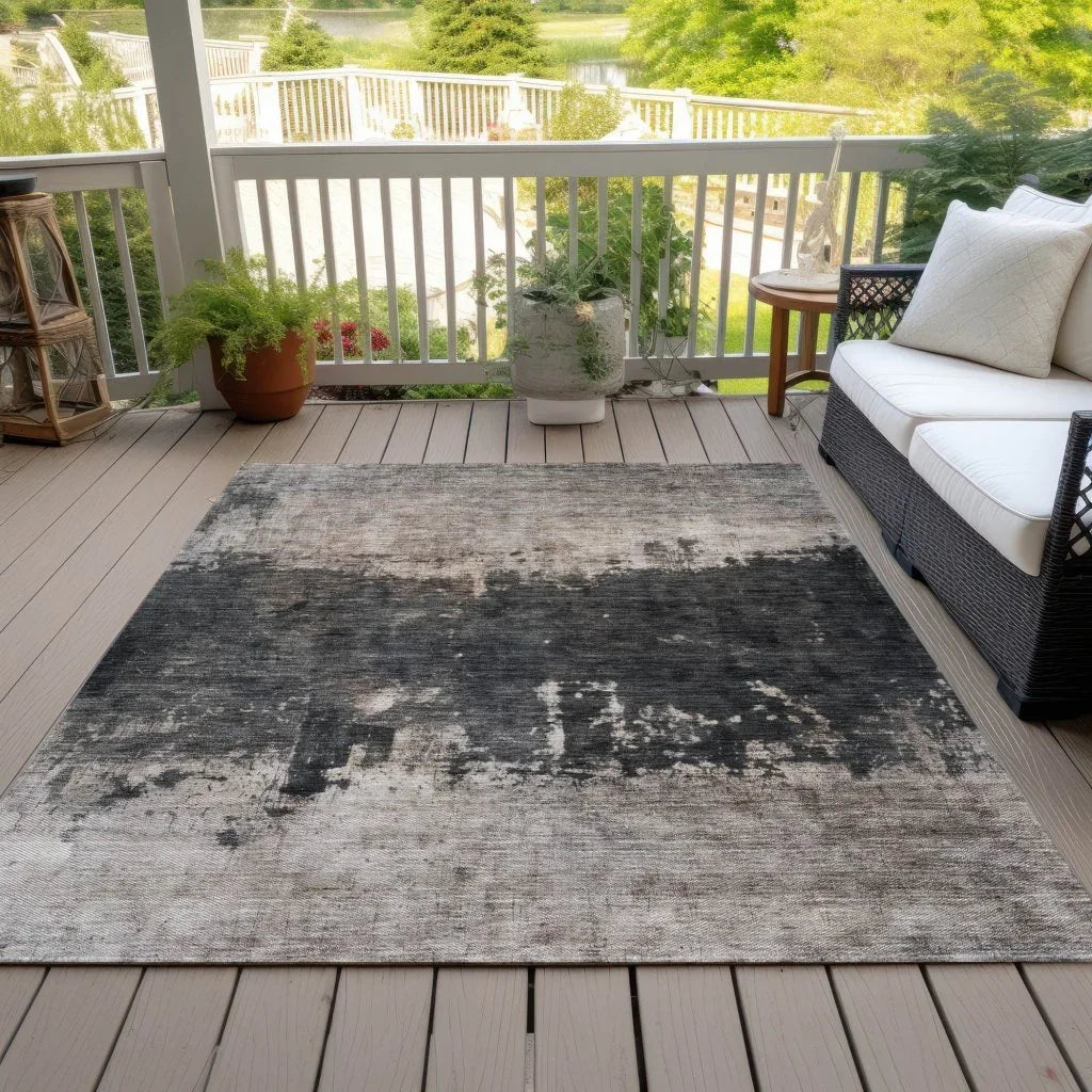 Zehara Brown Washable Indoor - Outdoor Rug - LOOMLAN - LOOMLAN Rugs - Outdoor Rugs