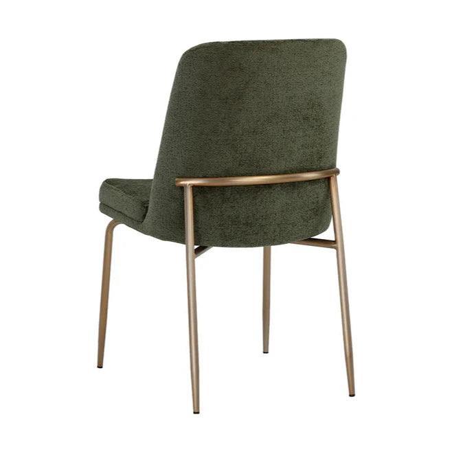 Zeke Fabric Armless Dining Chair 2PC - LOOMLAN - SUNPAN - Dining Chairs