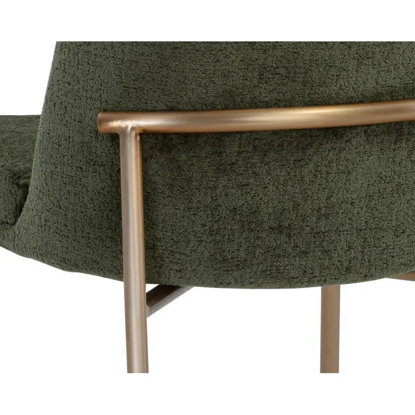 Zeke Fabric Armless Dining Chair 2PC - LOOMLAN - SUNPAN - Dining Chairs