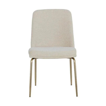 Zeke Fabric Armless Dining Chair 2PC - LOOMLAN - SUNPAN - Dining Chairs