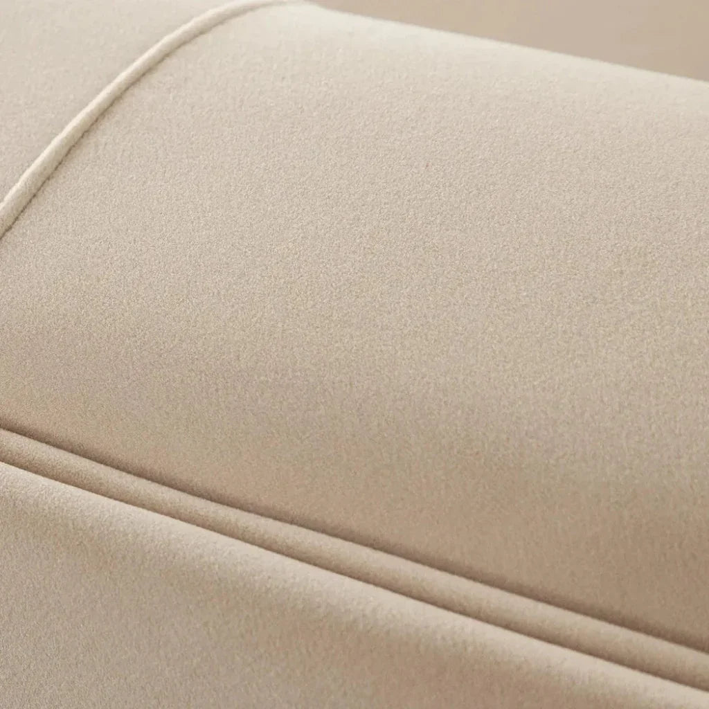 Zelda LF Curved Light Camel Performance Velvet Chaise - LOOMLAN - Diamond Sofa - Chaises