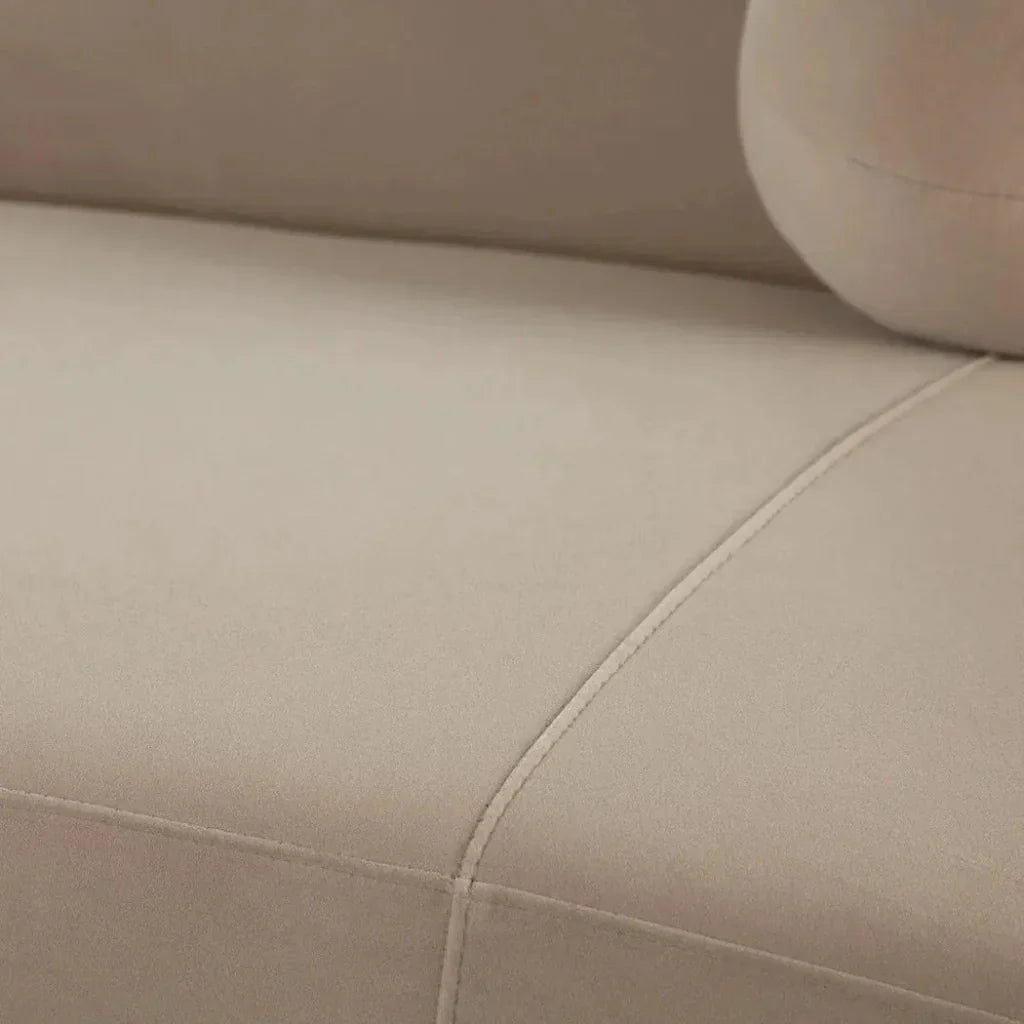 Zelda Light Camel Performance Velvet 3PC Modular-Modular Sofas-Diamond Sofa-LOOMLAN