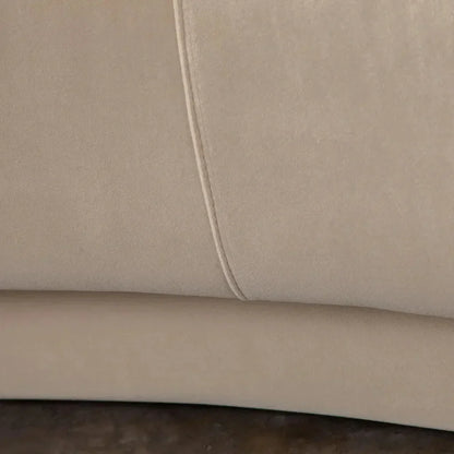 Zelda Light Camel Performance Velvet Curved Sofa - LOOMLAN - Diamond Sofa - Sofas & Loveseats