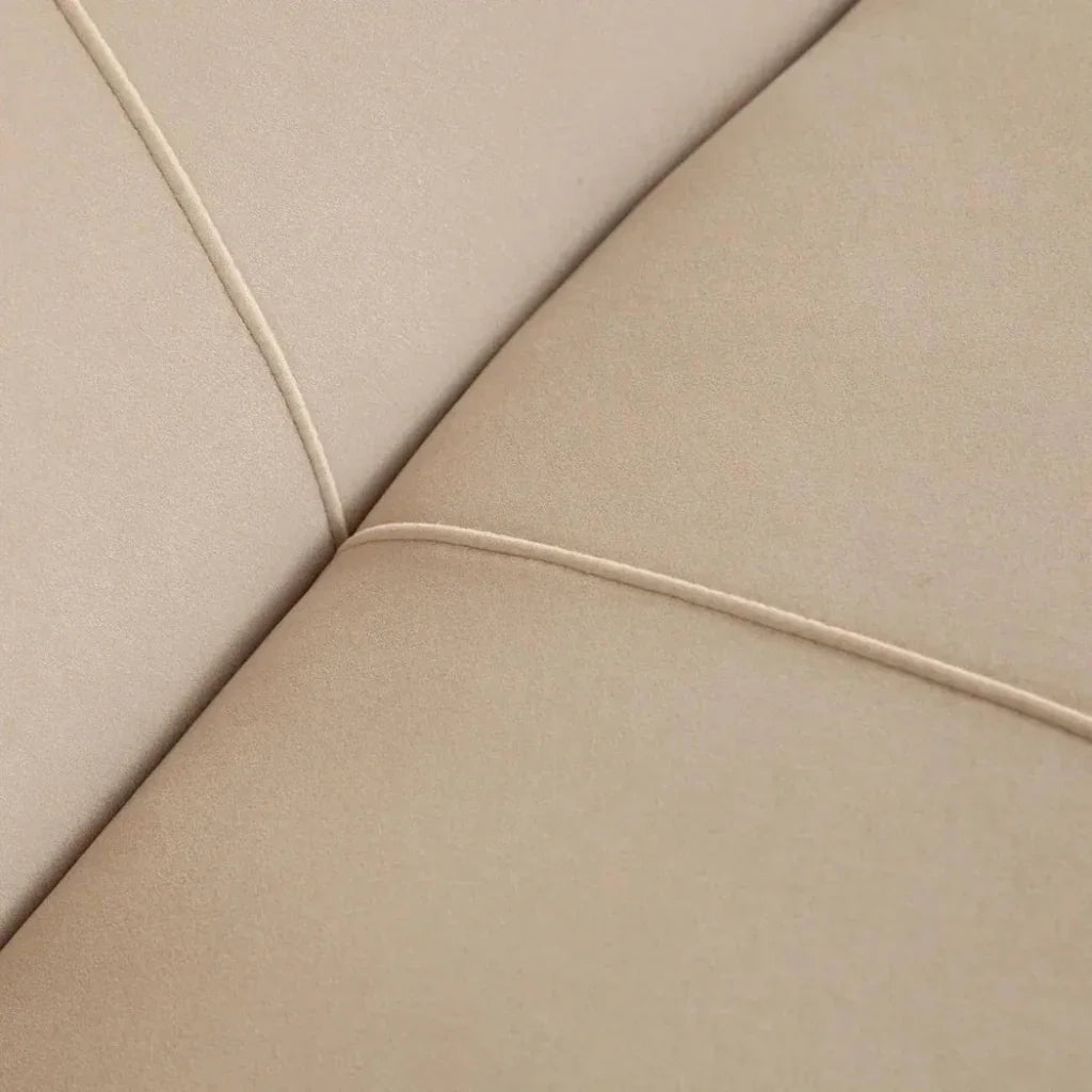 Zelda RF Curved Light Camel Performance Velvet Chaise - LOOMLAN - Diamond Sofa - Chaises