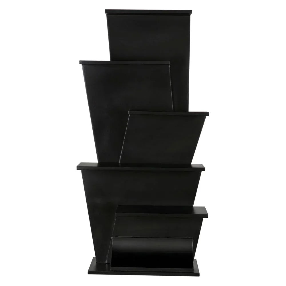 Zelda Steel Black Etagere-Etageres-Noir-LOOMLAN