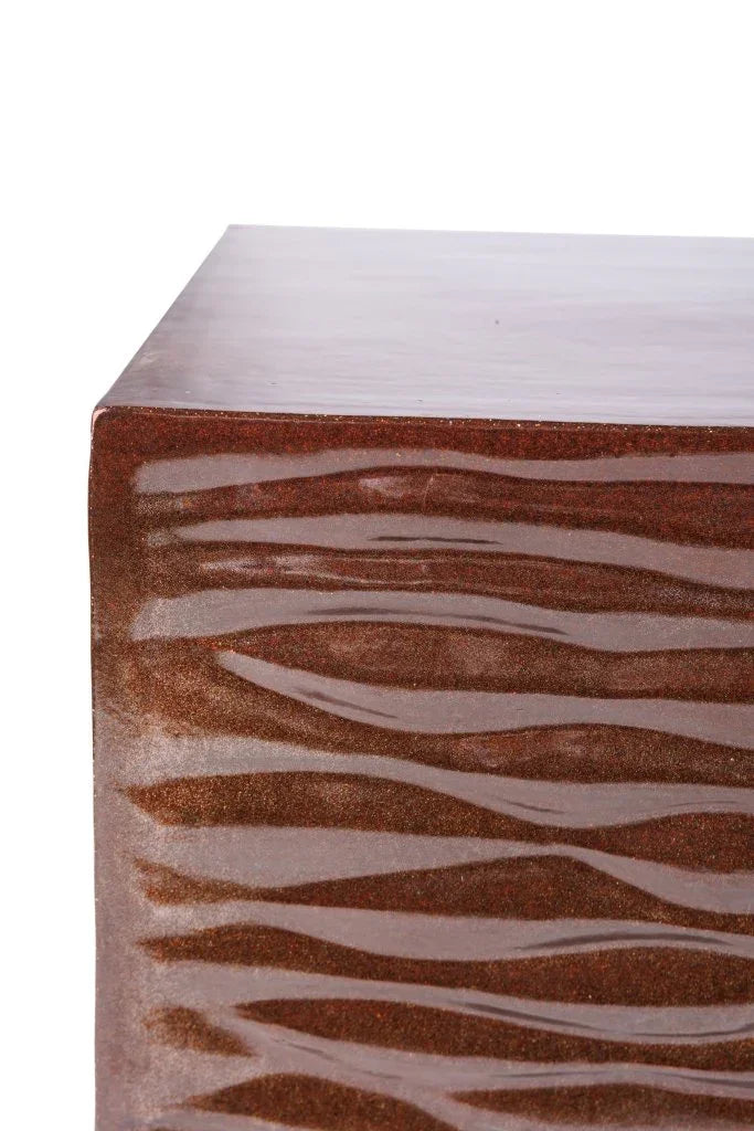 Zen Ceramic Rectangular Patio Coffee Table-Outdoor Coffee Tables-Seasonal Living-LOOMLAN