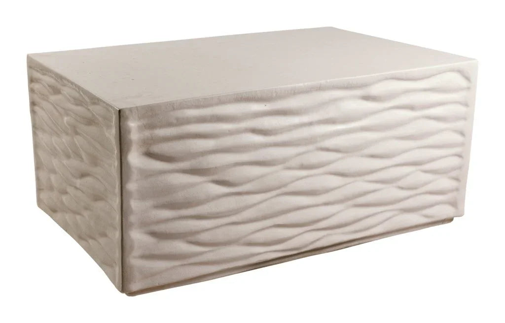 Zen Ceramic Rectangular Patio Coffee Table-Outdoor Coffee Tables-Seasonal Living-LOOMLAN