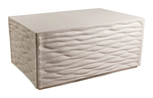 Zen Ceramic Rectangular Patio Coffee Table-Outdoor Coffee Tables-Seasonal Living-LOOMLAN