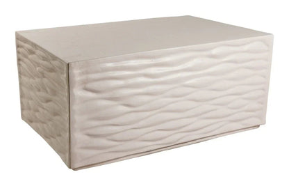 Zen Ceramic Rectangular Patio Coffee Table-Outdoor Coffee Tables-Seasonal Living-LOOMLAN