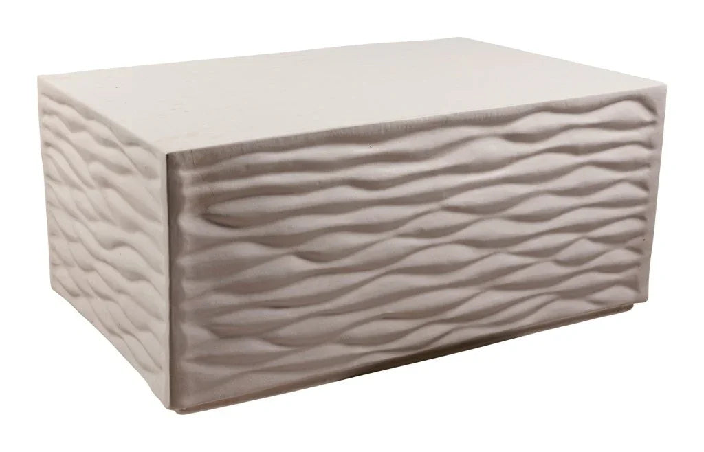 Zen Ceramic Rectangular Patio Coffee Table-Outdoor Coffee Tables-Seasonal Living-LOOMLAN