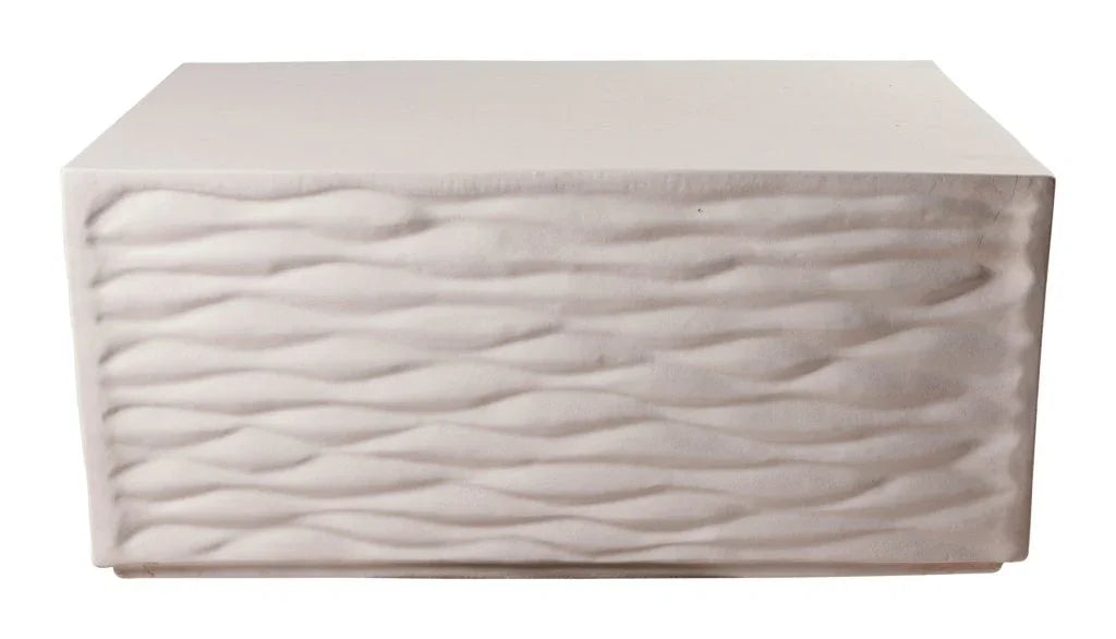 Zen Ceramic Rectangular Patio Coffee Table-Outdoor Coffee Tables-Seasonal Living-LOOMLAN