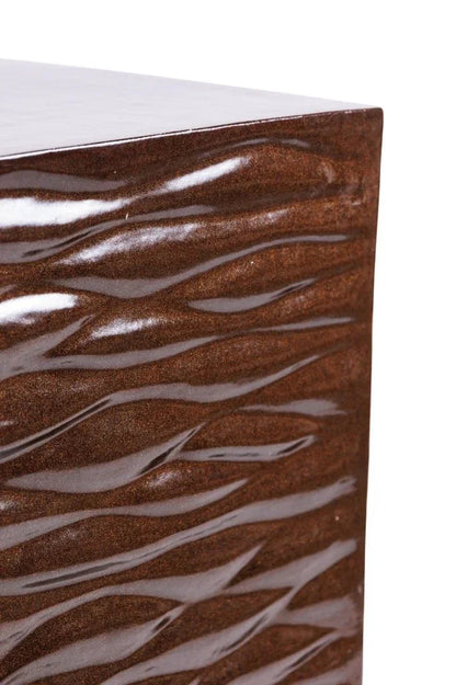 Zen Ceramic Square Garden Stool-Garden Stools-Seasonal Living-LOOMLAN