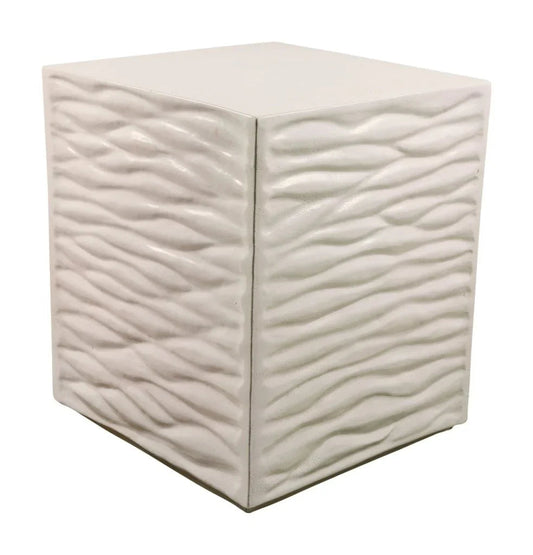 Zen Ceramic Square Garden Stool-Garden Stools-Seasonal Living-LOOMLAN