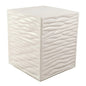 Zen Ceramic Square Garden Stool-Garden Stools-Seasonal Living-Linen Semi-Gloss-LOOMLAN