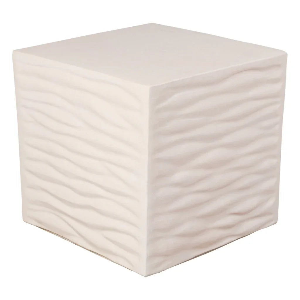 Zen Glazed Ceramic Garden Stool-Garden Stools-Seasonal Living-Linen Semi-Gloss-LOOMLAN