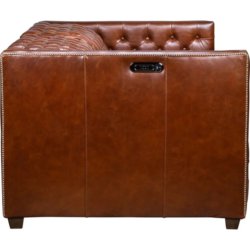 Zen Leather Power Headrest Power Sofa - LOOMLAN - Olivia + Quinn - Sofas & Loveseats