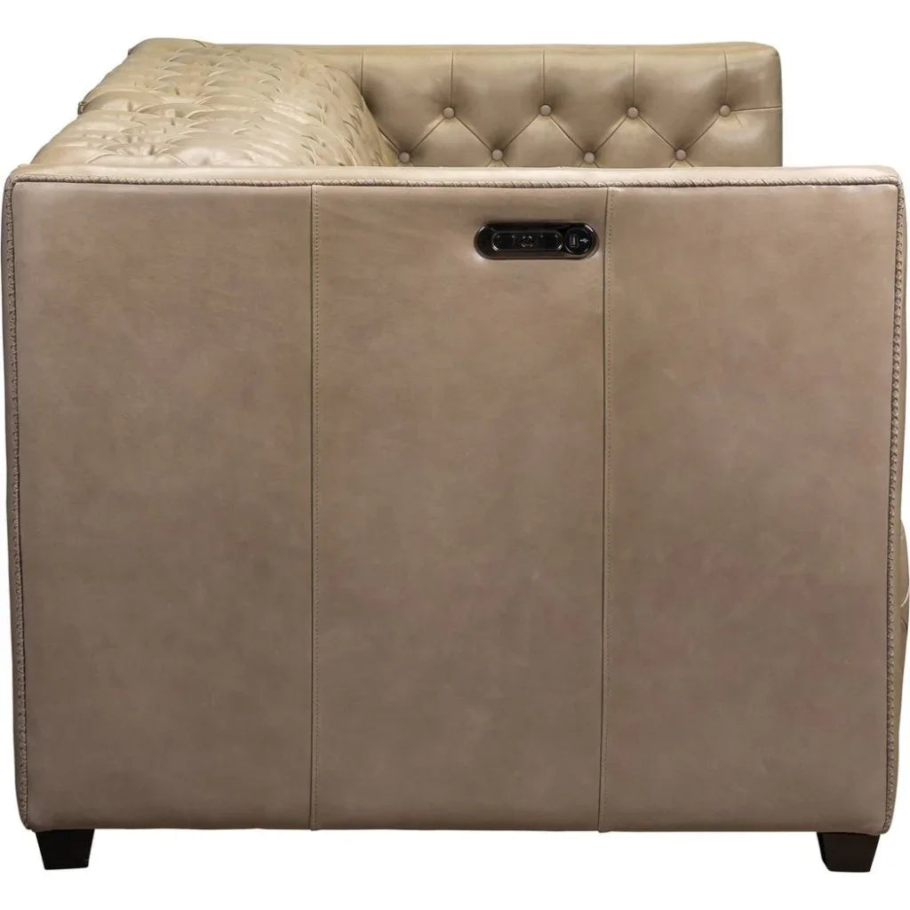 Zen Leather Power Headrest Power Sofa - LOOMLAN - Olivia + Quinn - Sofas & Loveseats