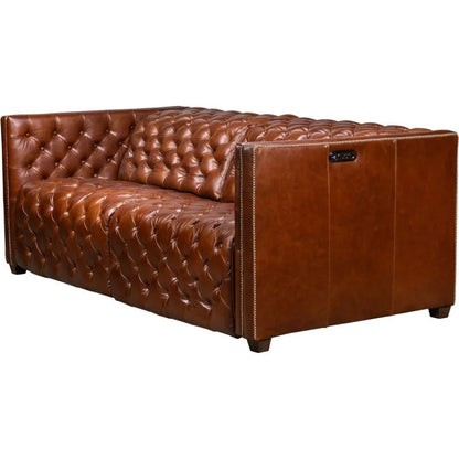 Zen Leather Power Headrest Power Sofa - LOOMLAN - Olivia + Quinn - Sofas & Loveseats