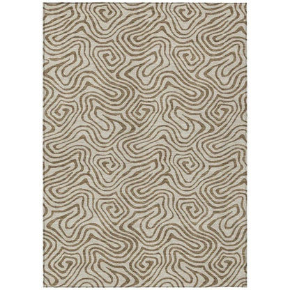 Zena Beige Washable Indoor-Outdoor Rug-Outdoor Rugs-LOOMLAN Rugs-2'6" x 3'10"-LOOMLAN