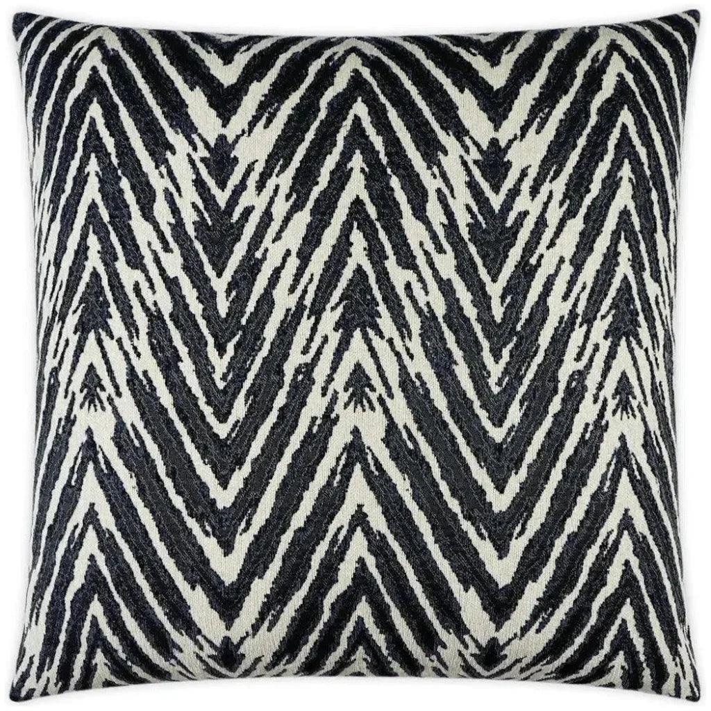 Zena Coal Global Animal Black Large Throw Pillow Insert - LOOMLAN - D.V. Kap - Throw Pillows