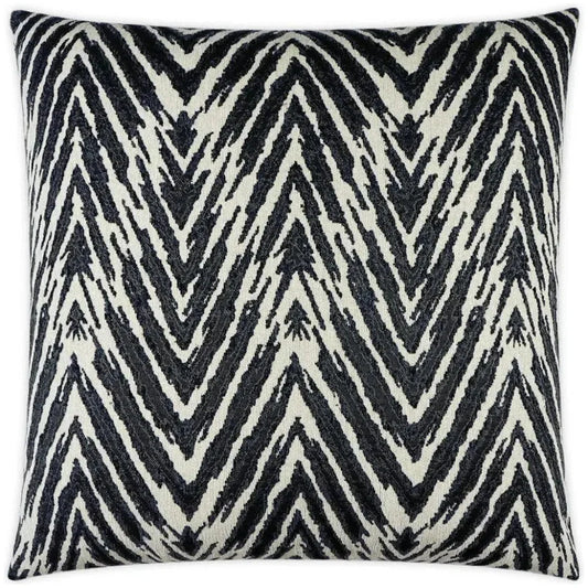 Zena Coal Global Animal Black Large Throw Pillow Insert - LOOMLAN - D.V. Kap - Throw Pillows