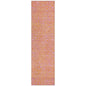 Zena Pink Washable Indoor-Outdoor Rug-Outdoor Rugs-LOOMLAN Rugs-2'3" x 7'6"-LOOMLAN