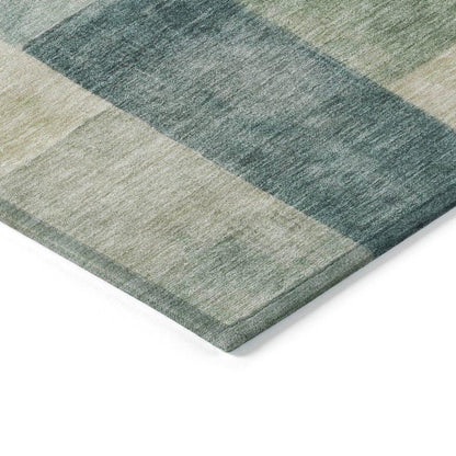 Zenia Blue Washable Indoor - Outdoor Rug - LOOMLAN - LOOMLAN Rugs - Outdoor Rugs
