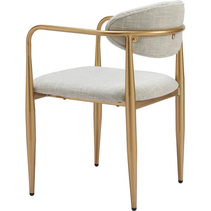 Zens Quill Gray Dining Arm Chair (Set of 2) - LOOMLAN - Zuo Modern - Dining Chairs