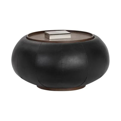 Zenzi Round Storage Coffee Table - LOOMLAN - SUNPAN - Coffee Tables