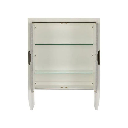 Zep Wooden Framed White Cabinet - LOOMLAN - Wildwood - Accent Cabinets