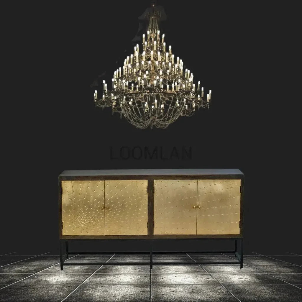 Slim Solid Wood Sideboard on Stand - LOOMLAN - LOOMLAN - Sideboards