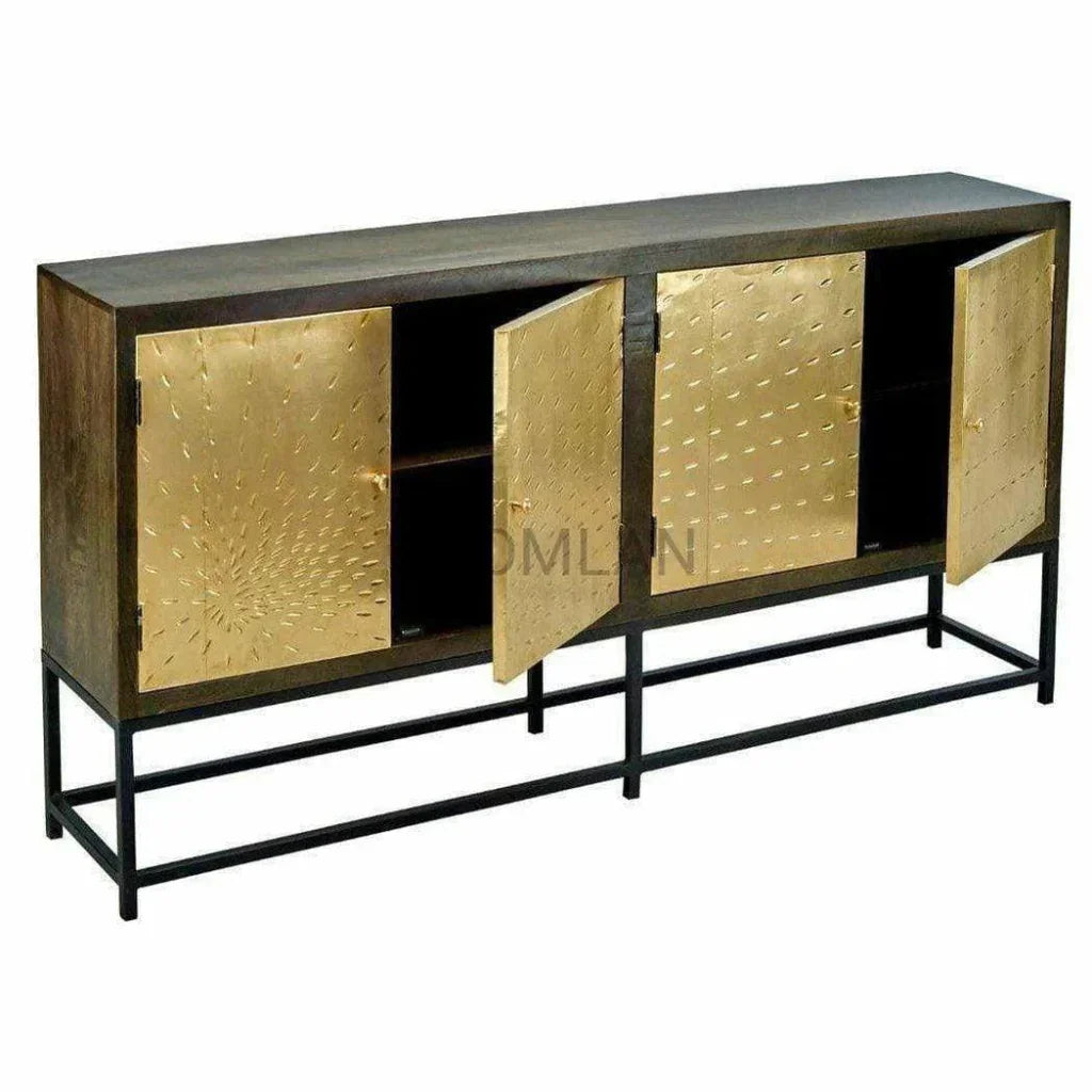 Slim Solid Wood Sideboard on Stand - LOOMLAN - LOOMLAN - Sideboards