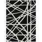 Zephina Black Washable Indoor-Outdoor Rug-Outdoor Rugs-LOOMLAN Rugs-2'6" x 3'10"-LOOMLAN