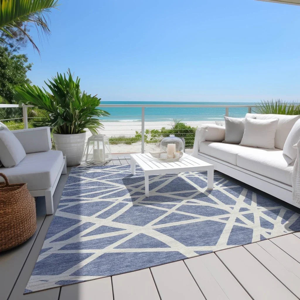 Zephina Denim Washable Indoor-Outdoor Rug-Outdoor Rugs-LOOMLAN Rugs-LOOMLAN