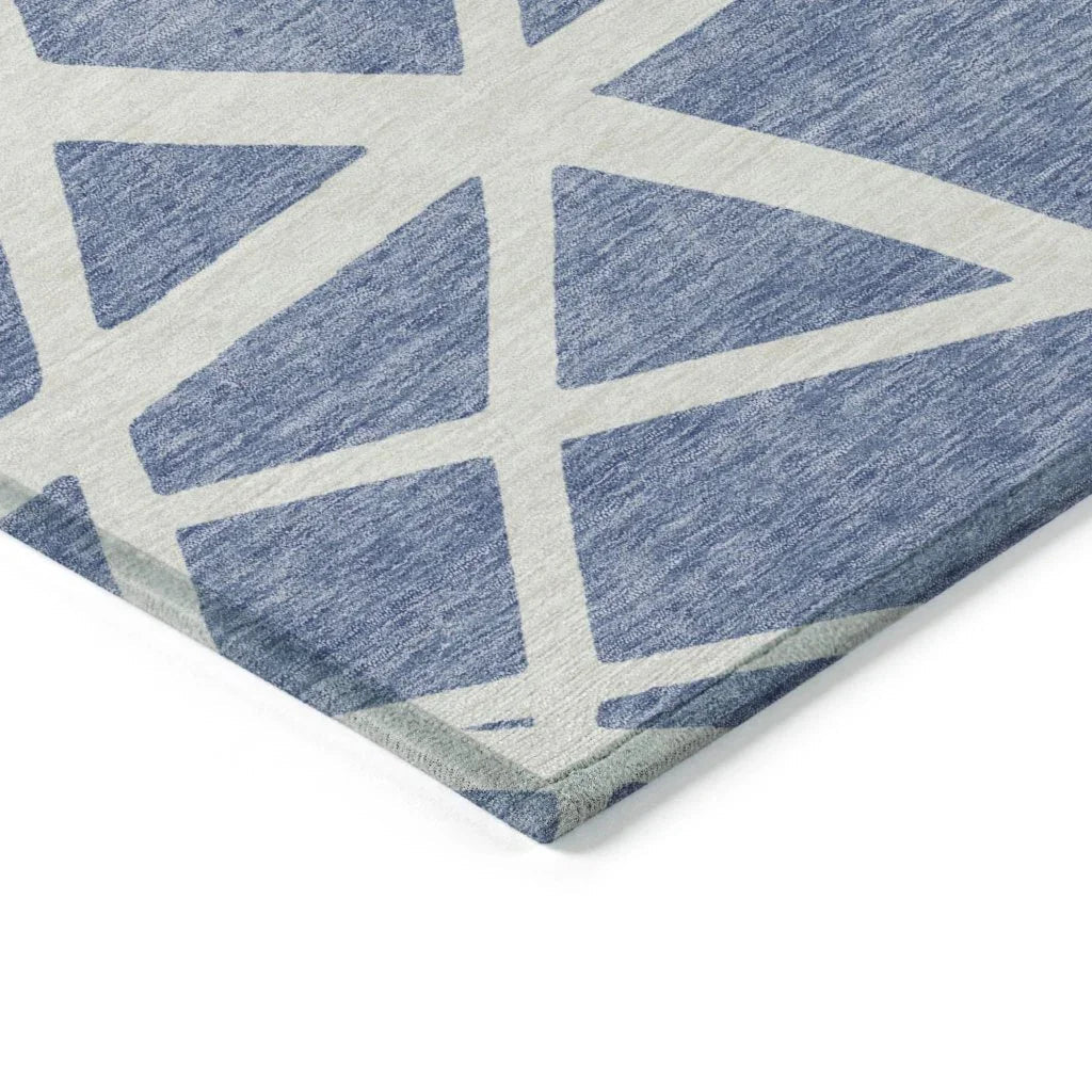 Zephina Denim Washable Indoor-Outdoor Rug-Outdoor Rugs-LOOMLAN Rugs-LOOMLAN