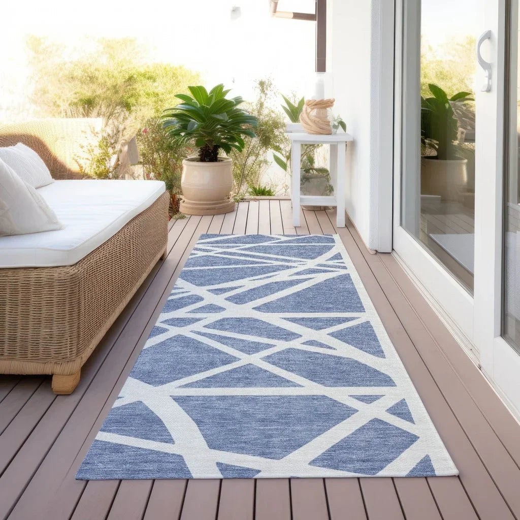 Zephina Denim Washable Indoor-Outdoor Rug-Outdoor Rugs-LOOMLAN Rugs-LOOMLAN