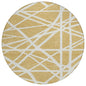 Zephina Gold Washable Indoor-Outdoor Rug-Outdoor Rugs-LOOMLAN Rugs-8' x 8'-LOOMLAN