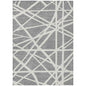 Zephina Gray Washable Indoor-Outdoor Rug-Outdoor Rugs-LOOMLAN Rugs-2'6" x 3'10"-LOOMLAN
