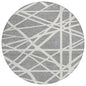 Zephina Gray Washable Indoor-Outdoor Rug-Outdoor Rugs-LOOMLAN Rugs-8' x 8'-LOOMLAN