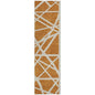 Zephina Orange Washable Indoor-Outdoor Rug-Outdoor Rugs-LOOMLAN Rugs-2'3" x 7'6"-LOOMLAN