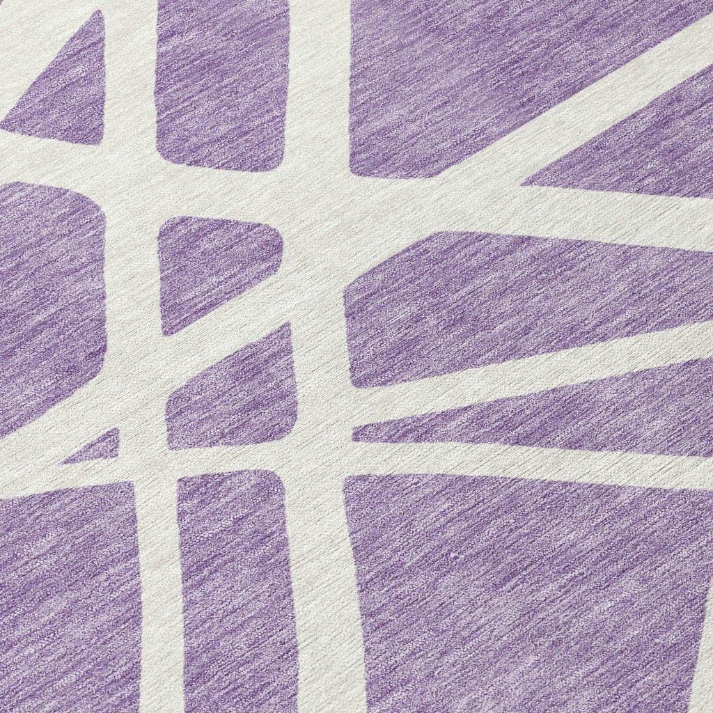 Zephina Purple Washable Indoor-Outdoor Rug-Outdoor Rugs-LOOMLAN Rugs-LOOMLAN