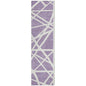 Zephina Purple Washable Indoor-Outdoor Rug-Outdoor Rugs-LOOMLAN Rugs-2'3" x 7'6"-LOOMLAN