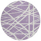 Zephina Purple Washable Indoor-Outdoor Rug-Outdoor Rugs-LOOMLAN Rugs-8' x 8'-LOOMLAN