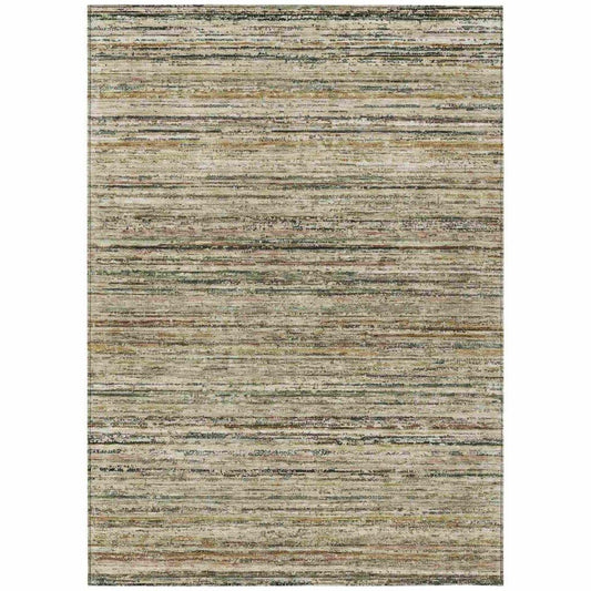 Zephyna Brown Washable Indoor - Outdoor Rug - LOOMLAN - LOOMLAN Rugs - Outdoor Rugs