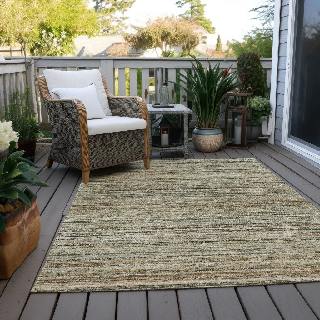 Zephyna Brown Washable Indoor - Outdoor Rug - LOOMLAN - LOOMLAN Rugs - Outdoor Rugs