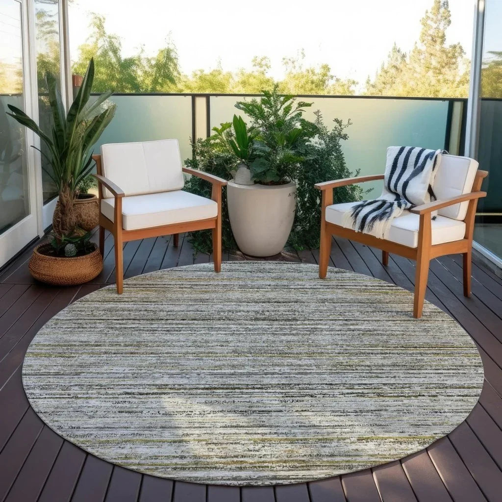 Zephyna Gray Washable Indoor - Outdoor Rug - LOOMLAN - LOOMLAN Rugs - Outdoor Rugs