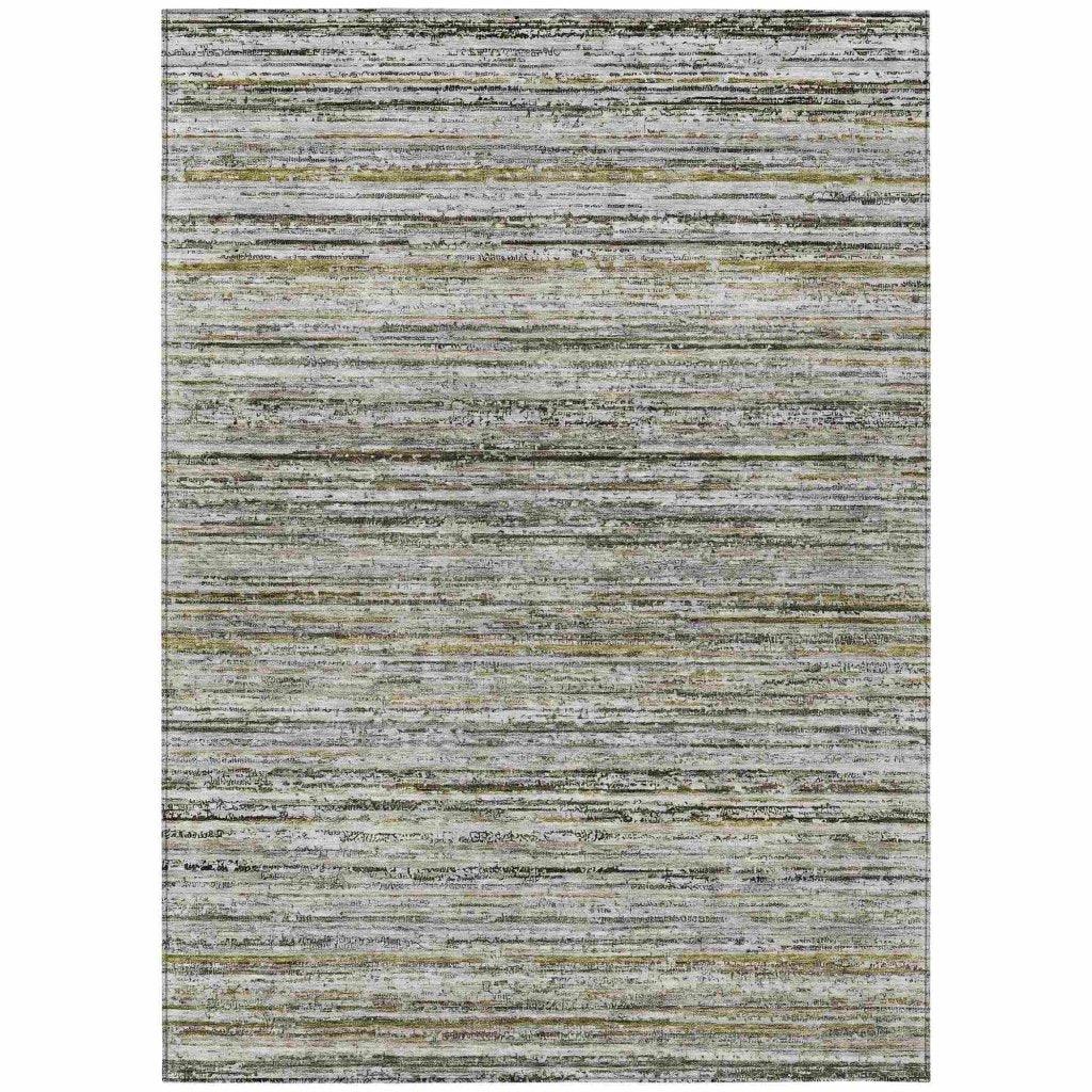 Zephyna Gray Washable Indoor - Outdoor Rug - LOOMLAN - LOOMLAN Rugs - Outdoor Rugs