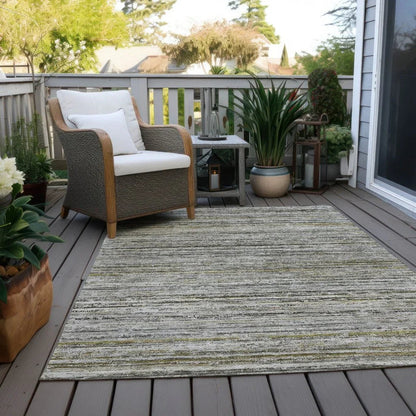 Zephyna Gray Washable Indoor - Outdoor Rug - LOOMLAN - LOOMLAN Rugs - Outdoor Rugs